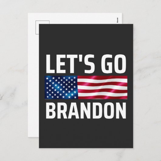 Cartes Pour Fêtes Annuelles lets go brandon lets go brandon (Devant / Derrière)