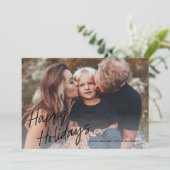 Cartes Pour Fêtes Annuelles Lettrage de script moderne 2 photo (Debout devant)