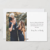 Cartes Pour Fêtes Annuelles Lettrage de script moderne 2 photo (Dos)