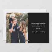 Cartes Pour Fêtes Annuelles Lettrage de script moderne 2 photo (Dos)