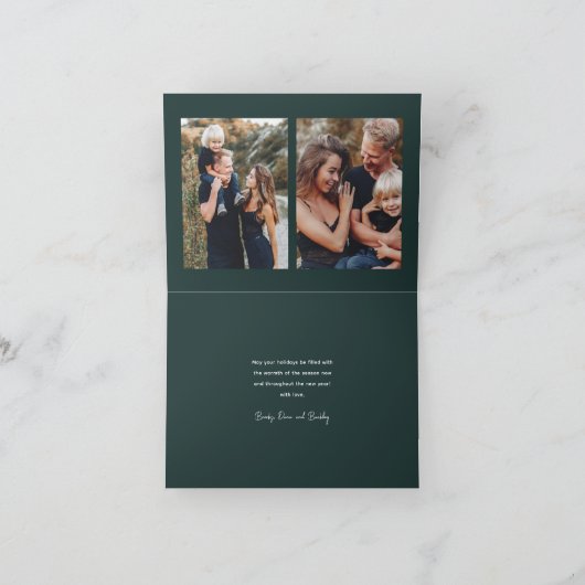 Cartes Pour Fêtes Annuelles Lettrage de script moderne 3 photo (Intérieur)