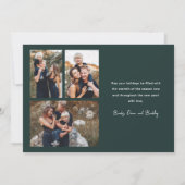 Cartes Pour Fêtes Annuelles Lettrage de script moderne 4 photo (Dos)