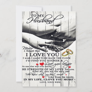 Cartes Pour Fêtes Annuelles Lettre à mon mari Migné présent