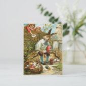 Cartes Pour Fêtes Annuelles Lettre au lapin de Pâques (Debout devant)