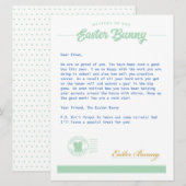 Cartes Pour Fêtes Annuelles LETTRE BOSNÉ DE Pâques (Devant / Derrière)