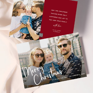 Cartes Pour Fêtes Annuelles Lettre calligraphiée Joyeux Noël 2 Photo
