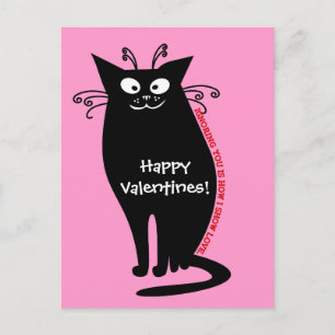 Cartes Pour Fêtes Annuelles Lettre d'amour de mon chat