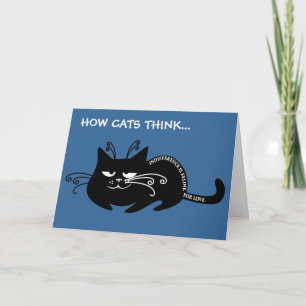 Cartes Pour Fêtes Annuelles Lettre d'amour de mon chat : langue féline
