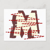 Lettre de monogramme vintage urbaine grunge en dét