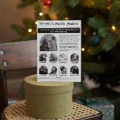 Cartes Pour Fêtes Annuelles Lettre d'information Arch Multi Photo Noël Noir Bl