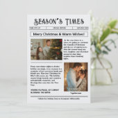 Cartes Pour Fêtes Annuelles Lettre d'information Arch Photo Collage Noël (Debout devant)