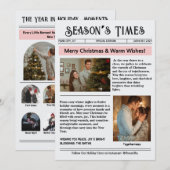 Cartes Pour Fêtes Annuelles Lettre d'information Archives Photo Collage Noël (Devant / Derrière)