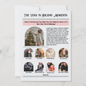 Cartes Pour Fêtes Annuelles Lettre d'information Archives Photo Collage Noël (Dos)