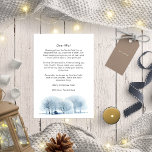 Cartes Pour Fêtes Annuelles Lettre père Noël pour Baby Blue Winter Village Rus<br><div class="desc">Lettre de Père Noël à bébé Noël Blue Winter Village Rustic Landscape Holiday Card. Une élégante lettre de Père Noël à bébé avec un beau paysage rustique d'hiver aux couleurs bleu et blanc. Design élégant et élégant.</div>