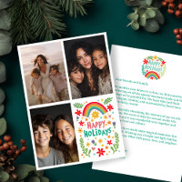 Lettre photo Rainbow Colorful CUSTOM 3 PHOTO