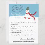 Cartes Pour Fêtes Annuelles Lettre Snowman De Père Noël Personnalisée<br><div class="desc">Belle liste Père Noël tampon officiel de l'approbation .. Snowman thème lettre personnalisée de Père Noël .. contrairement à beaucoup d'autres lettres vous pouvez ajouter votre message .. vous avez la "lettre Père Noël" complète à écrire .. simplement remplir en utilisant notre option de modèle facile et vérifier votre orthographe,...</div>