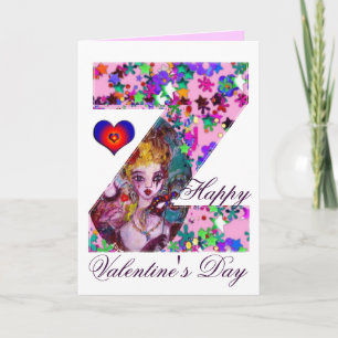 CARTES POUR FÊTES ANNUELLES LETTRE Z MONOGRAMME DE MASQUÉRADE VALENTINE VÉNÉTI