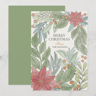 Cartes Pour Fêtes Annuelles Lettres à la main Joyeux et brillant Fun Photo Hol