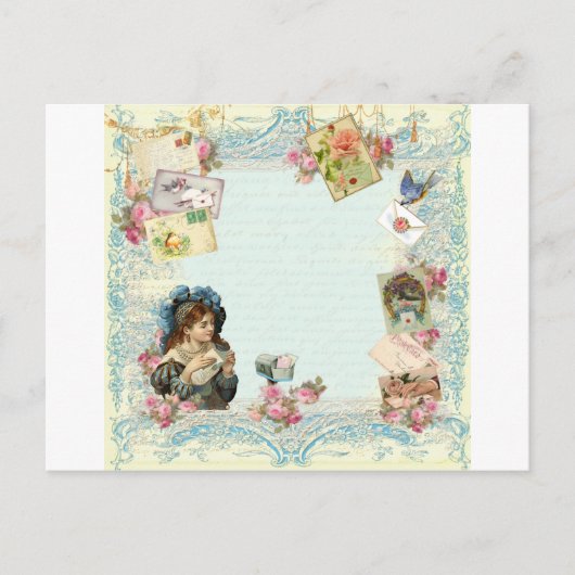 Cartes Pour Fêtes Annuelles Lettres d'amour Valentine Ephemera (Devant)