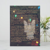 Cartes Pour Fêtes Annuelles Lettres de Père Noël Angel Lights (Debout devant)