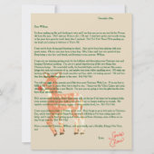 Cartes Pour Fêtes Annuelles Lettres de Père Noël Blue Eyed Reindeer (Devant)