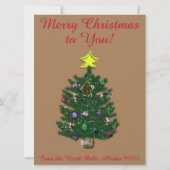 Cartes Pour Fêtes Annuelles Lettres de Père Noël Gingerbread Man (Dos)