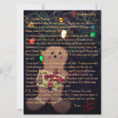 Cartes Pour Fêtes Annuelles Lettres de Père Noël Gingerbread Man (Devant)