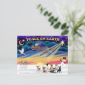 Cartes Pour Fêtes Annuelles Lever de Noël - Chihuahuas (sept) (Debout devant)