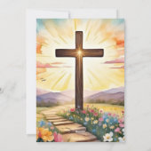 Cartes Pour Fêtes Annuelles Lever de Pâques, aquarelle, (Dos)