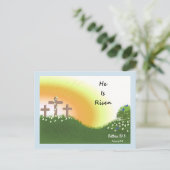 Cartes Pour Fêtes Annuelles Lever du soleil à Pâques (Debout devant)