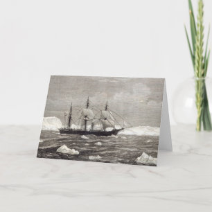 Cartes Pour Fêtes Annuelles L'expédition du pôle Nord