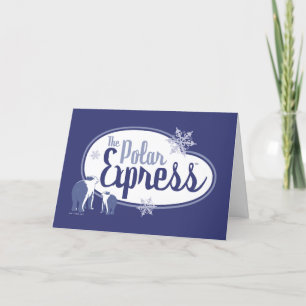 Cartes Pour Fêtes Annuelles L'Express polaire   Ours polaires Retro Graphisme