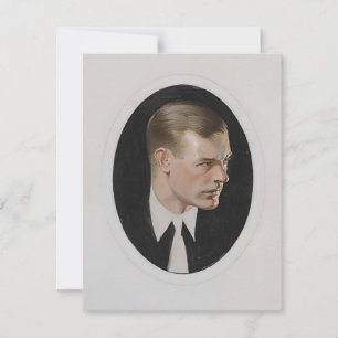 Cartes Pour Fêtes Annuelles Leyendecker Arrow Coller Man