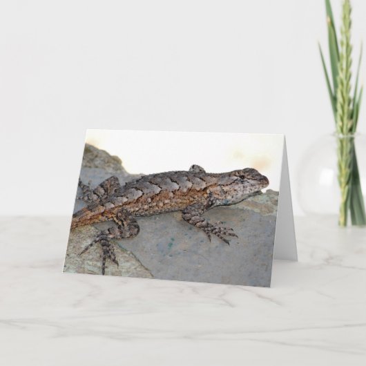 Cartes Pour Fêtes Annuelles Lézard (Devant)