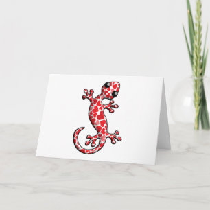 Cartes Pour Fêtes Annuelles Lézards de Gecko de Valentine