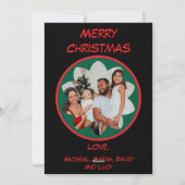 Cartes Pour Fêtes Annuelles Lézards Groovy (Dos)