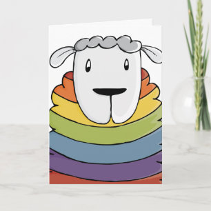 Cartes Pour Fêtes Annuelles LGBT   Saint Valentin   Mouton   fierté  