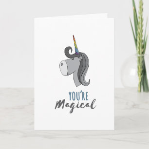 Cartes Pour Fêtes Annuelles LGBT   Valentine's   Unicorne   Vous êtes magique 