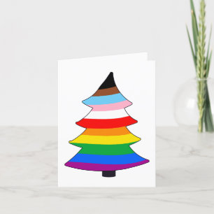 Cartes Pour Fêtes Annuelles LGBTQ+ FIDE INCLUSIVE Holigay Tree