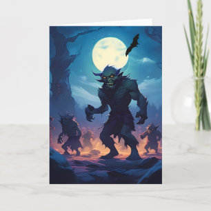 Cartes Pour Fêtes Annuelles L'Halloween saboté par les gobelins