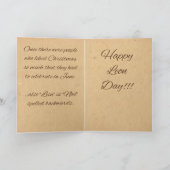 Cartes Pour Fêtes Annuelles L'histoire de Leon Day Greeting Card (Intérieur)