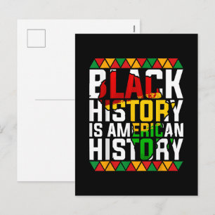 Cartes Pour Fêtes Annuelles L'histoire des Noirs est l'histoire patriotique am