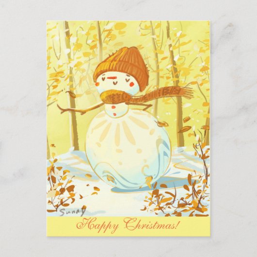 Cartes Pour Fêtes Annuelles L'hiver chaud (Devant)