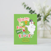 Cartes Pour Fêtes Annuelles L'hiver ne s'amuse pas sans Frosty le Snowman™ (Debout devant)