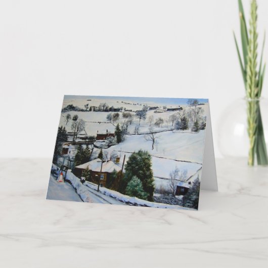 Cartes Pour Fêtes Annuelles L'hiver sur amarre (Devant)