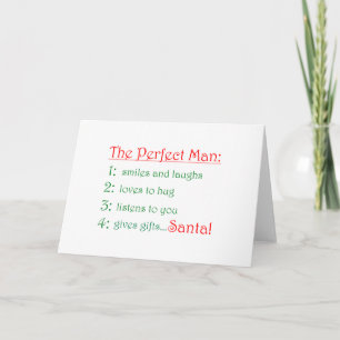 Cartes Pour Fêtes Annuelles L'homme parfait-cartes