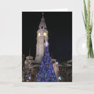Cartes Pour Fêtes Annuelles L'hôtel de ville de Philadelphie à Noël