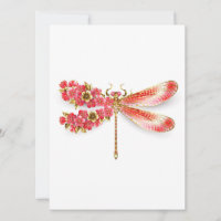 libellule de fleurs avec sakura de bijoux