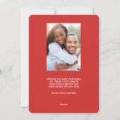 Cartes Pour Fêtes Annuelles Libérer | Funny Chien vacances photo (Dos)