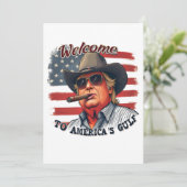 Cartes Pour Fêtes Annuelles Liberté pour Trump américain du Golfe (Debout devant)